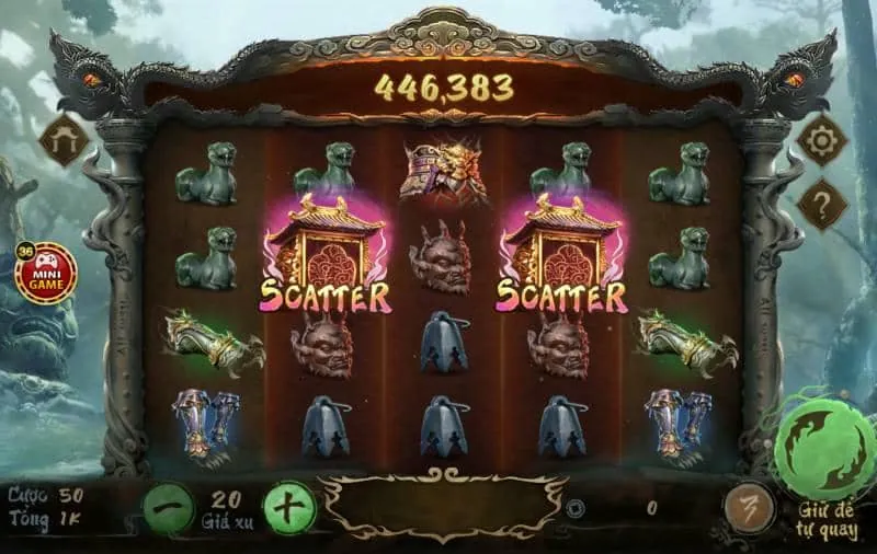 Hình ảnh game jackpot lũy tiến với số tiền thưởng khổng lồ và biểu tượng tiền vàng
